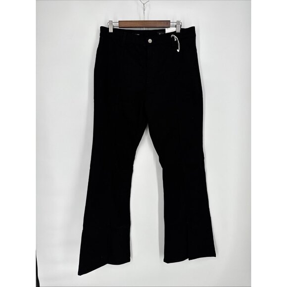 New AG Women's Size 33 Black Denim Jeans Anisten High Rise Boot Cut Stretch NWT - Picture 4 of 14